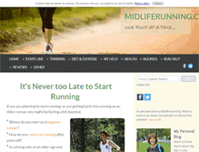 Tablet Screenshot of midliferunning.com